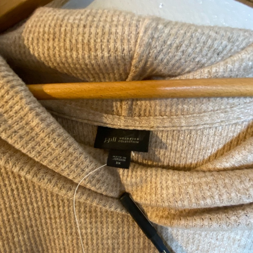 Soft Surroundings Women's Cream Cowl Neck Sweater size 3X - Picture 4 of 8